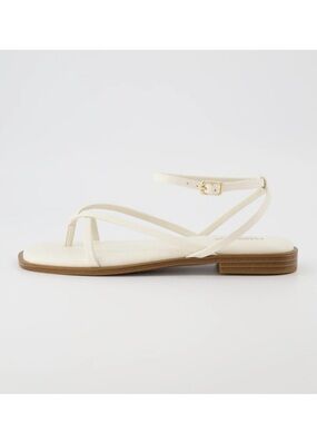 Joie Vita White Leather Strappy Sandal Size 8